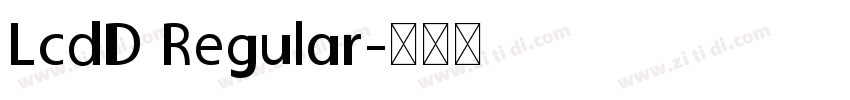 LcdD Regular字体转换